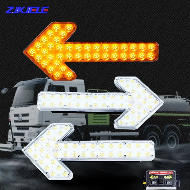 LAMP 1PAIR LED TAKKENDE STROBE AUTOUS VERKEER WAARSCHUWING Lichten Auto Arrow Veiligheid Alarm Lamp voor Bouwwegindicator Voertuigen