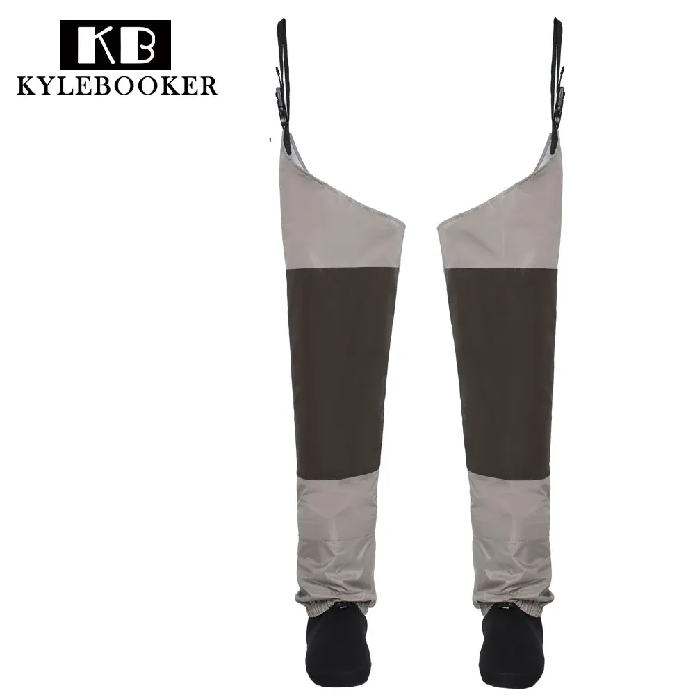 Accessoires vliegen vissen steltlopers heup wader ademende dijwaden waterdichte broek beenbroek met kous voet