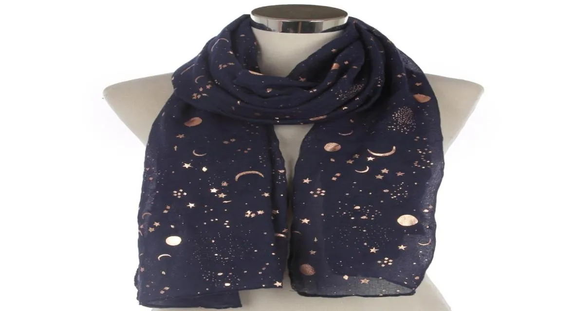 2021 Nouveau design Femmes Black Grey Navy Metallic Gold Foil Glitter Floral Tree Branches Infinity Scarf4713932