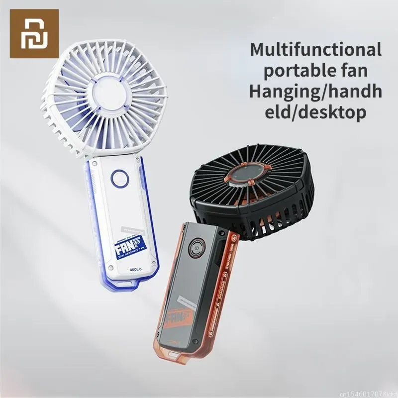 Accessori YouPin Mini Fan Handhell Folding da scrivania USB Fan silenziosa Portable Electric Fan per Travel Office Room Household