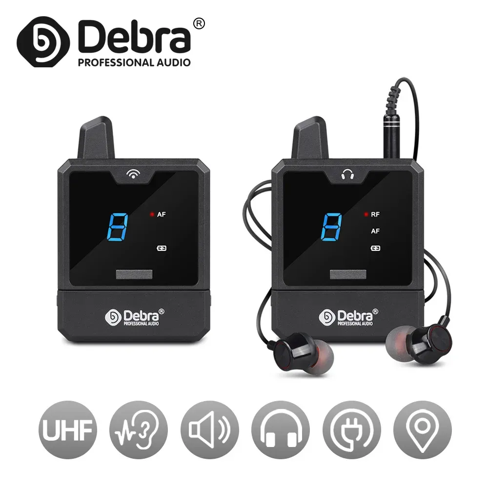 Accessories Portable UHF Wireless InEar Monitor System Professional Stage Broadcast Sound Card Outdoor ,For Small Concerts , Theater.