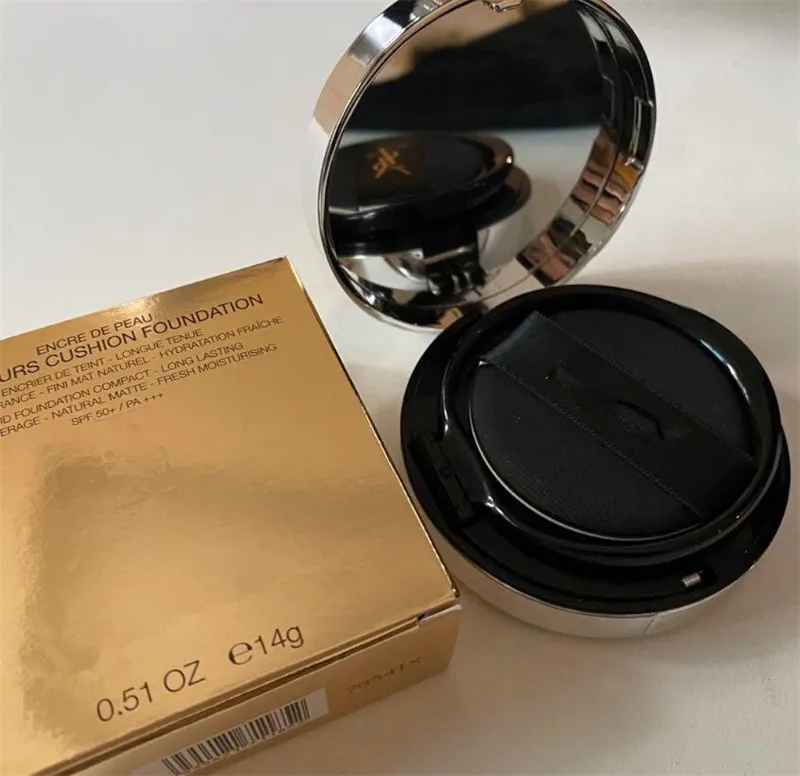 Luxury Cushion Foundation 14g Gold and Leather air cushion Natural obedience B10 B20 Color Stock Makeup Tool Cosmetic