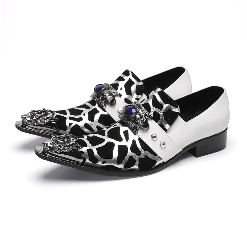 Male business shoes genuine leather loafers with buckle  display picture 1