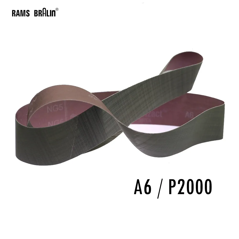 6 pieces 1500x50mm/915x100mm Sanding Belt 237AA for Stainless Steel Polishing A3 A5 A6 A16 A30 A65