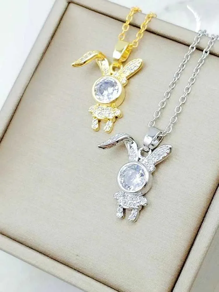 Collane Moda Carino Spazio Coniglio Collana Classico Grandi Orecchie Personalità Animale Selvaggio Catena Clavicola Ciondolo Regalo_voghion.com