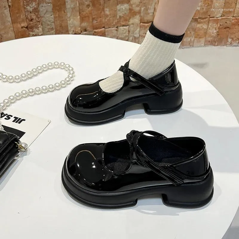 Kleiderschuhe Frauen Lolita Mary Jane 2024 Sommer Mode Gril lässige Wohnungen Schuh Studentin Sandalen süße jk Uniform Mujer Zapatos