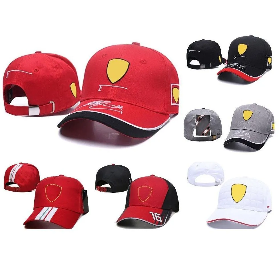 Abbigliamento motociclistico 2023 F1 F1 Cap da baseball da maschile Baseb