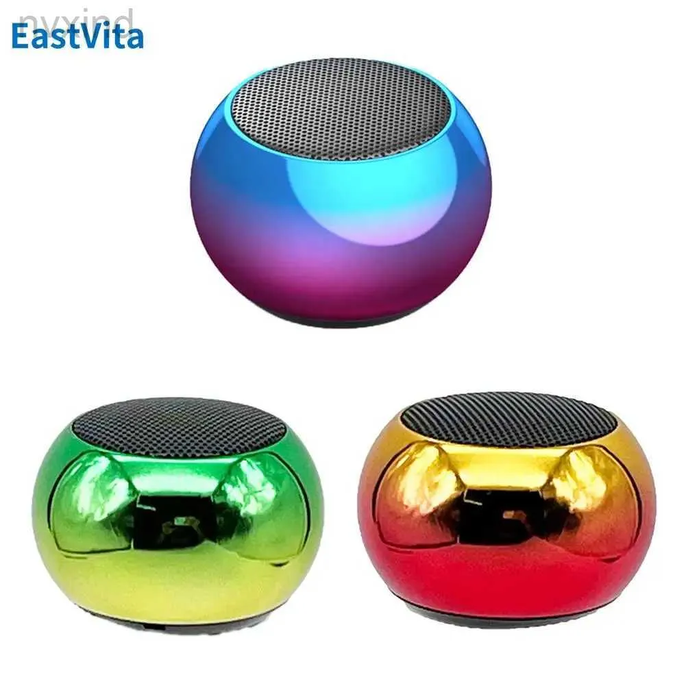 Haut-parleurs portables flash haut-parleur Bluetooth sans fil petit pistolet en acier métal métal subwoofer lourd extérieur mini barre de son audio pour iOS / Android D240425