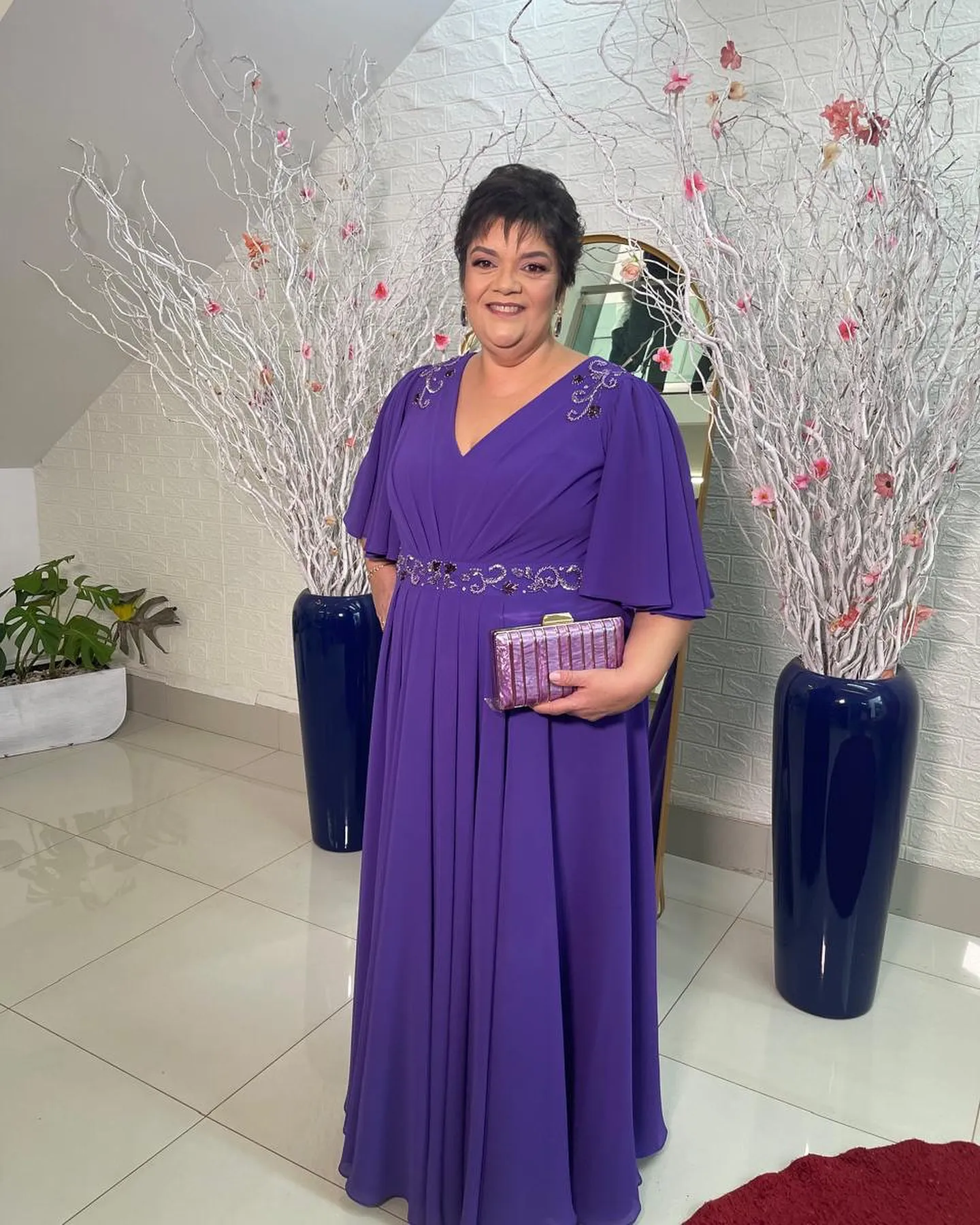 Elegant Purple Beaded Mother of the Bride Dress Plus Size - Chiffon Evening  Gown, Shop Now! from Dhgate Mothers Dresses - price 99.53