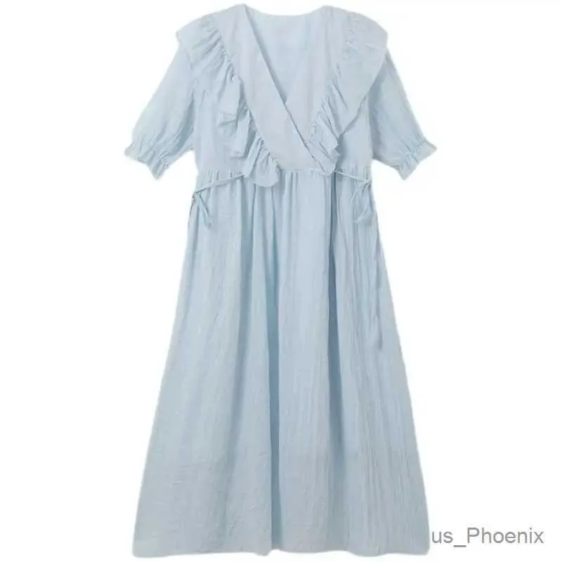 Maternity Dress Blue Yellow Patchwork V-neck Short Sleeve Ruffle Empire  Pleated Casual Pregnancy Dress from Dhgate Maternity Dresses - price 44.49