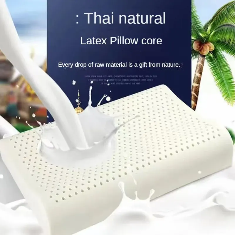 Oreiller Thaïlande Oreiller en latex naturel Pouire adulte Core Massage Oreiller Core Gift Children's Latex Pillow Fabricant en gros