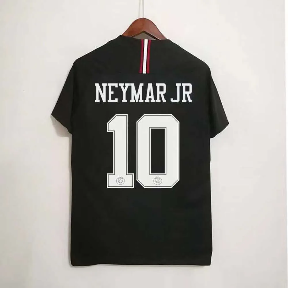 Fotbollströjor Herrspår 18-19 Paris Jersey Storlek 7 Mbappe 10 Neymar Short Sleeved Long Home and Away Football Set