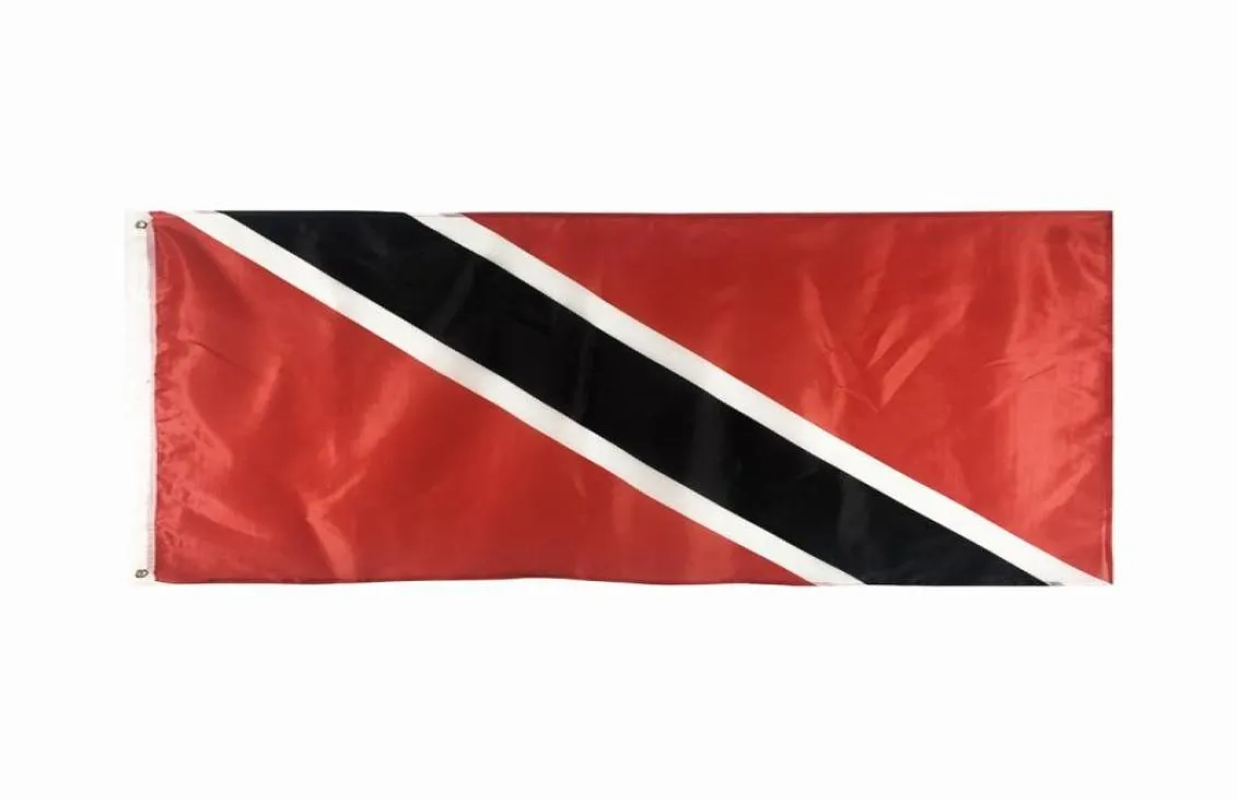 Trinidad flagga 3x5ft 150x90cm polyestertryck inomhus utomhus hängande som säljer nationell flagga med mässing grommets9471381