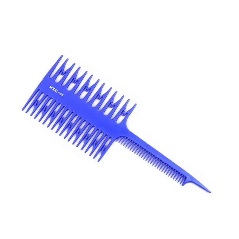 NIEUW PROFESSIONEEL HAAR COM Haarverven Hoogtepaar Haarborstel Vis brede tandzone Kam Barber Hairdressing Comb Hair Styling Tool2.Haarverfhoogte borstel