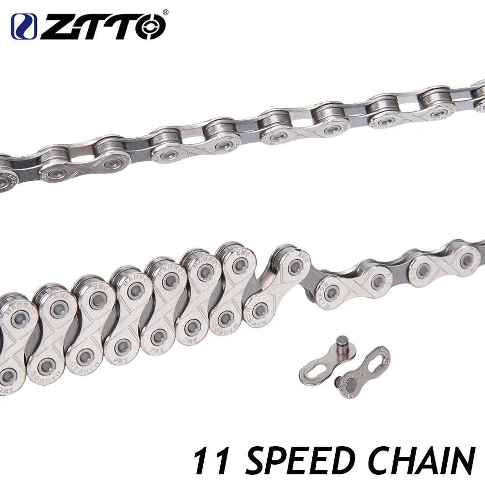 Części ZTTO MTB 11S 11 Speed ​​Rower Chain 11 Speed ​​Bike Sain for Mountain Rower Rower Parts 116 Links z brakującym linkiem