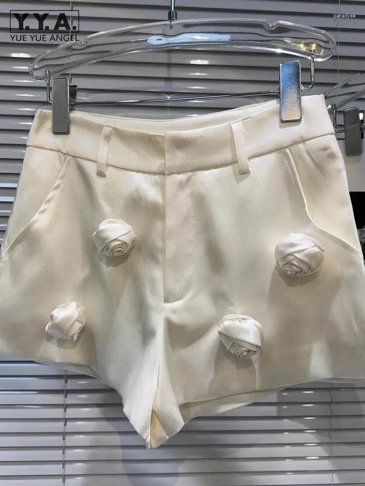 Short féminin Bureau des dames Summer en satin d'été