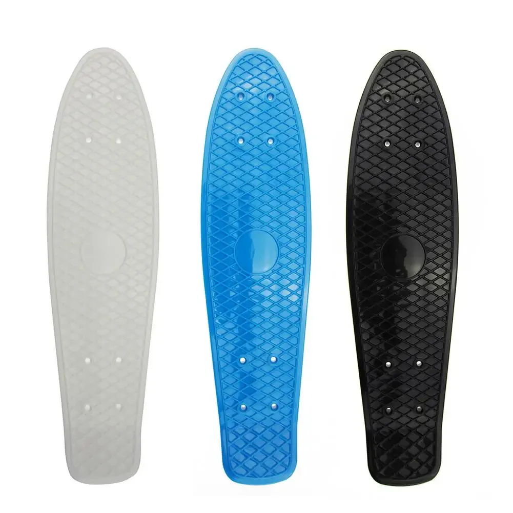 Board 22 inch Skateboard dek Duurzame single rocker schuifplaat, buitensporten voor meisjesjongen skateboarddek (zonder wielen)