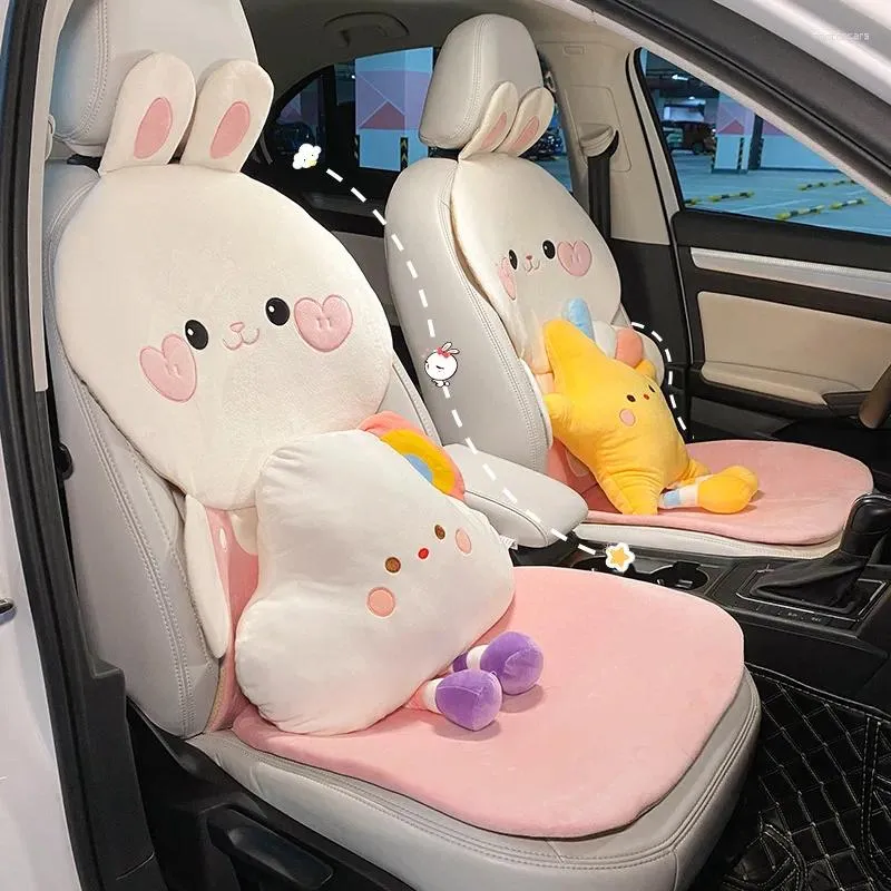 Araba koltuğu varış pembe serisi ayı tüvit tanrıça evrensel dört mevsim backrest kapak yastık aksesuarları
