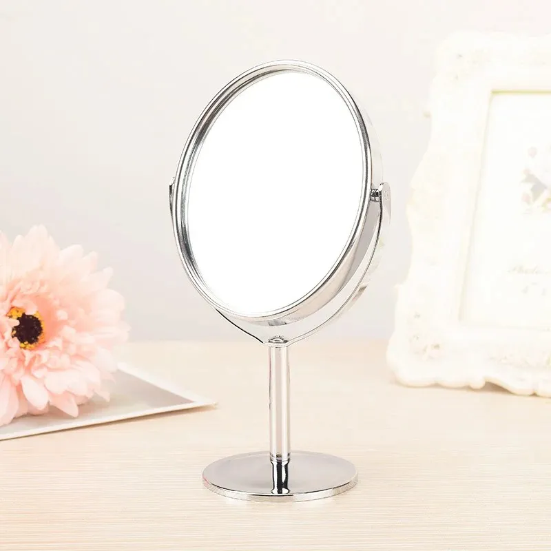 2024 3 inch vergroting Make -up Mirror 360 Roterende professionele desktop cosmetische spiegel dubbelzijdige vergrootglascosmetische spiegel met stand