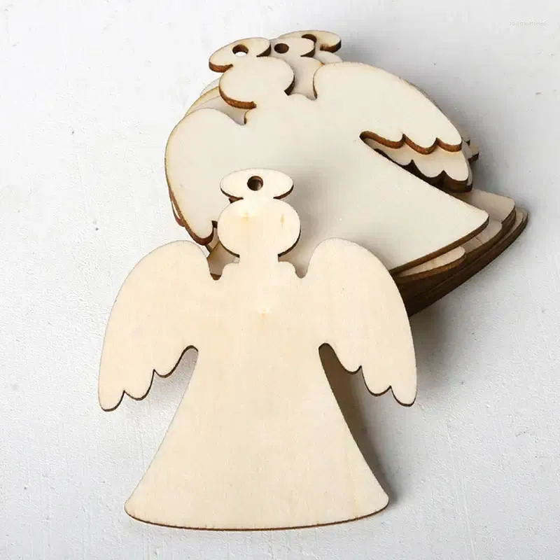 Figurine decorative natalizia in legno Ornamenti per alberi di chip di Natale Drop Drop Canderant Party Wedding Birthing Decorazioni Regali di tavolo da tavolo da tavolo da tavolo