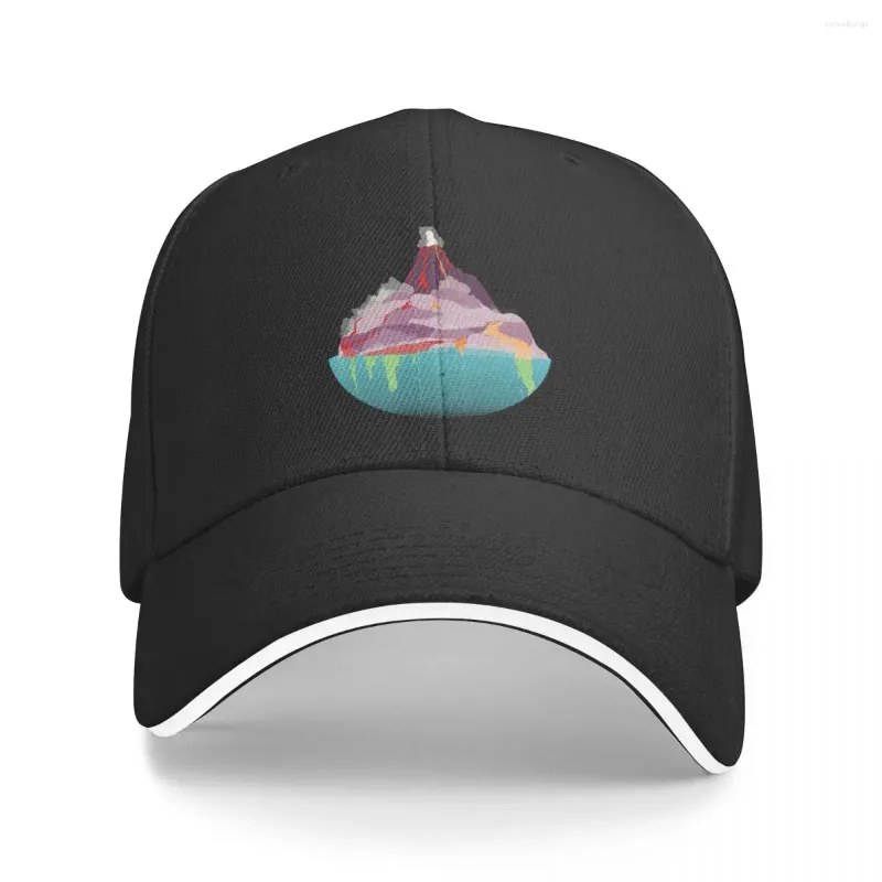 Ball Caps Volcanic Eruption Baseball Cap Cosplay Fashionable | -f- |Sunhat pour femmes hommes