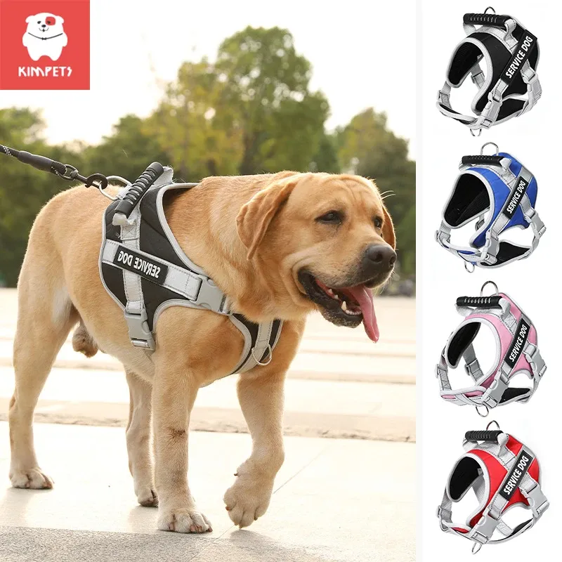 Harnassen kimpets hondenharnas vest labrador retriever borstkleding touw medium grote hond reflecterende verstelbare buiten wandelende huisdierenbenodigdheden