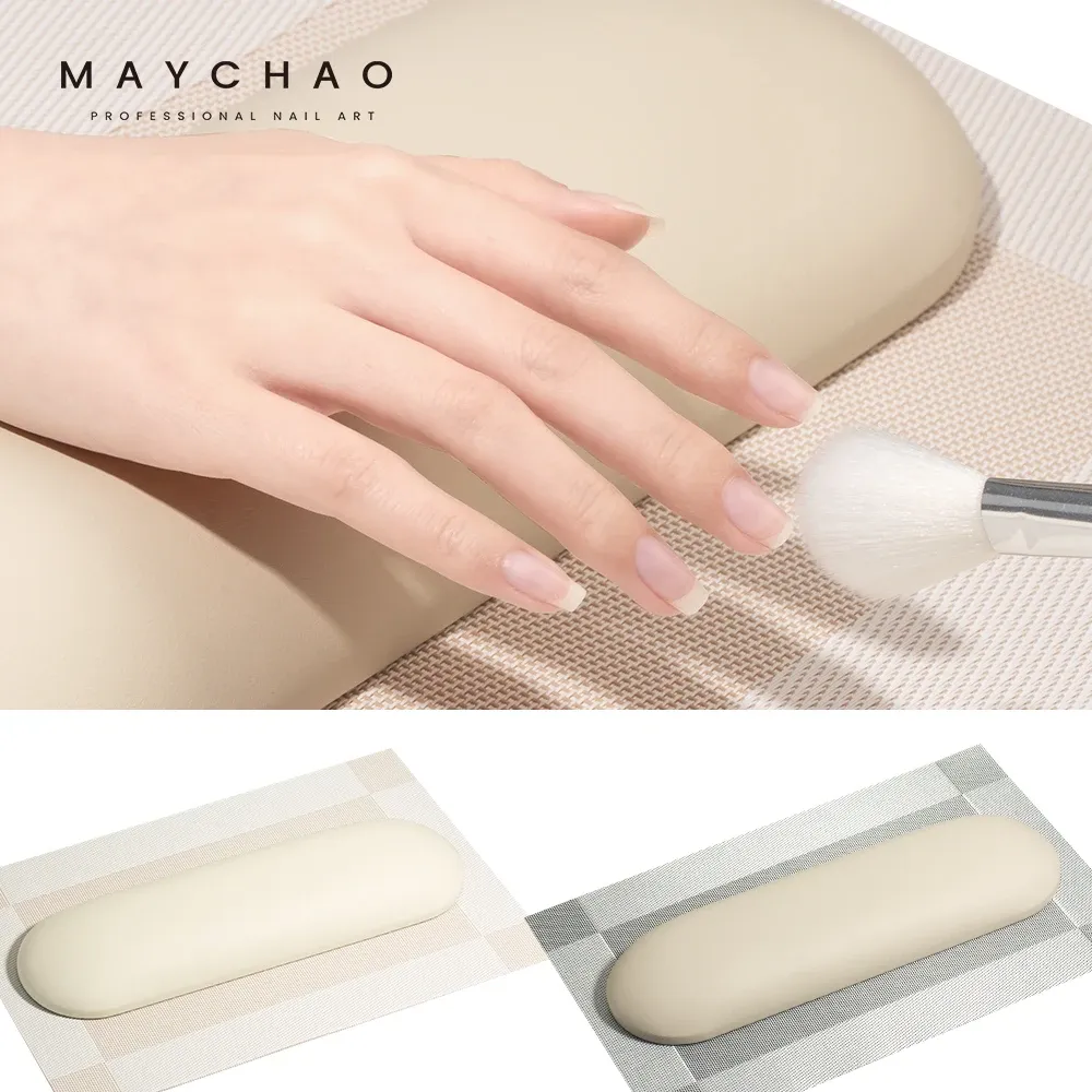 Kissen Maychao pu weiche Handpalme 4 Farben Ruhe Maniküre Tisch Arm Ruhe PVC Handkissen Kissen russische Stil Maniküre Kissen Salon -Werkzeug