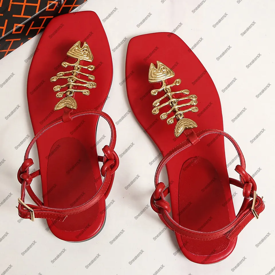 Sandale plate gladiator pour femmes pour femmes designers de luxe