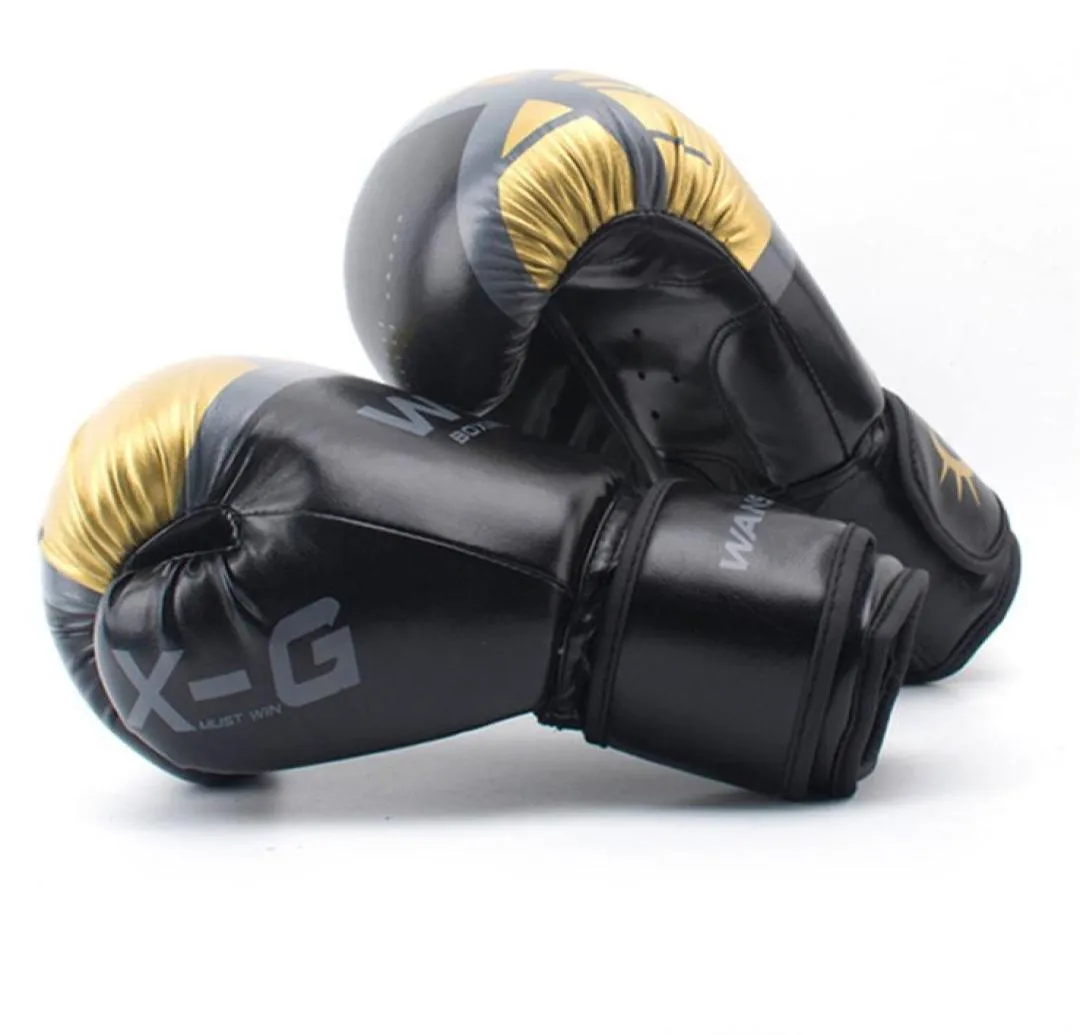Guanti da calcio di boxe Donne uomini MMA Muay Thai Fight Glove Luva de Box Pro Boxing Groves per l'allenamento 6 8 10 12 Oz6055750