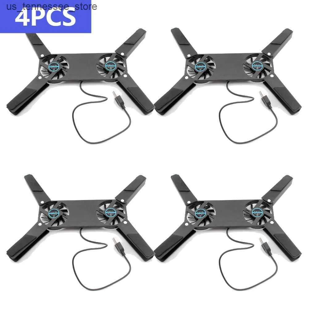 Laptop Cooling Pads 5-1PCS Rotatable USB Fan Cooling Pad 2 Fans Cooler Notebook Cooler Computer Fan Stand For 10-17 Laptop Notebook Peripherals XNC J241125