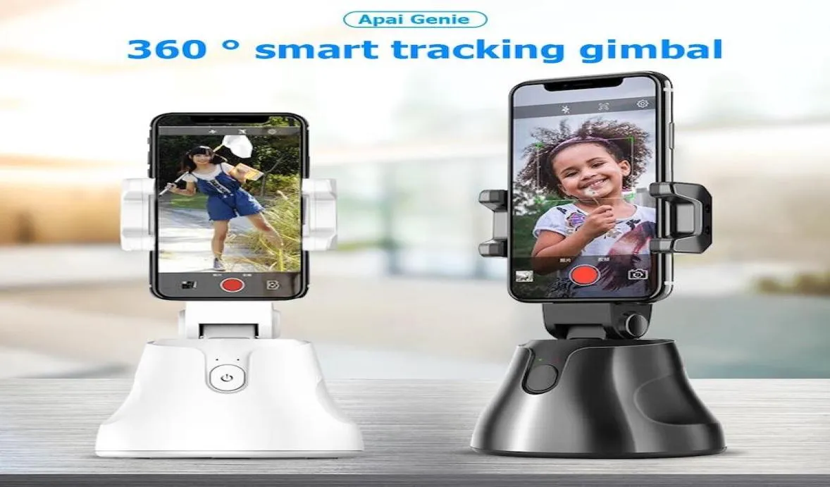 Tracciamento automatico Apai Genie a 360 gradi Smart Shooting Selfie Stick Face Objecing Plain per il supporto per telefonia video Live DHL FR5540502