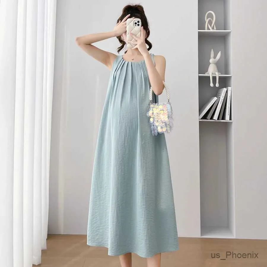Платья для беременных Япония и корейский стиль для беременных летняя одежда рука