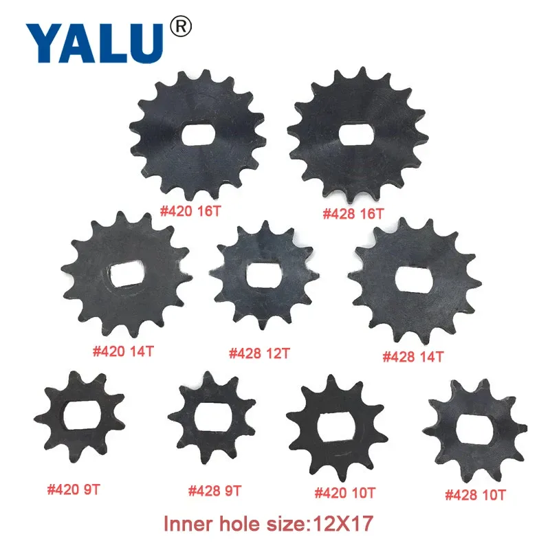 Accessori 9T 10T 12T 14T 16T20T 420 428 TRICICE ELETTRICA TROGATTORE EBIKE PER IL MOTORE DI BICYCLE CAMINA CAMINARE MOTORE DC DC BM1418ZXF PIPION