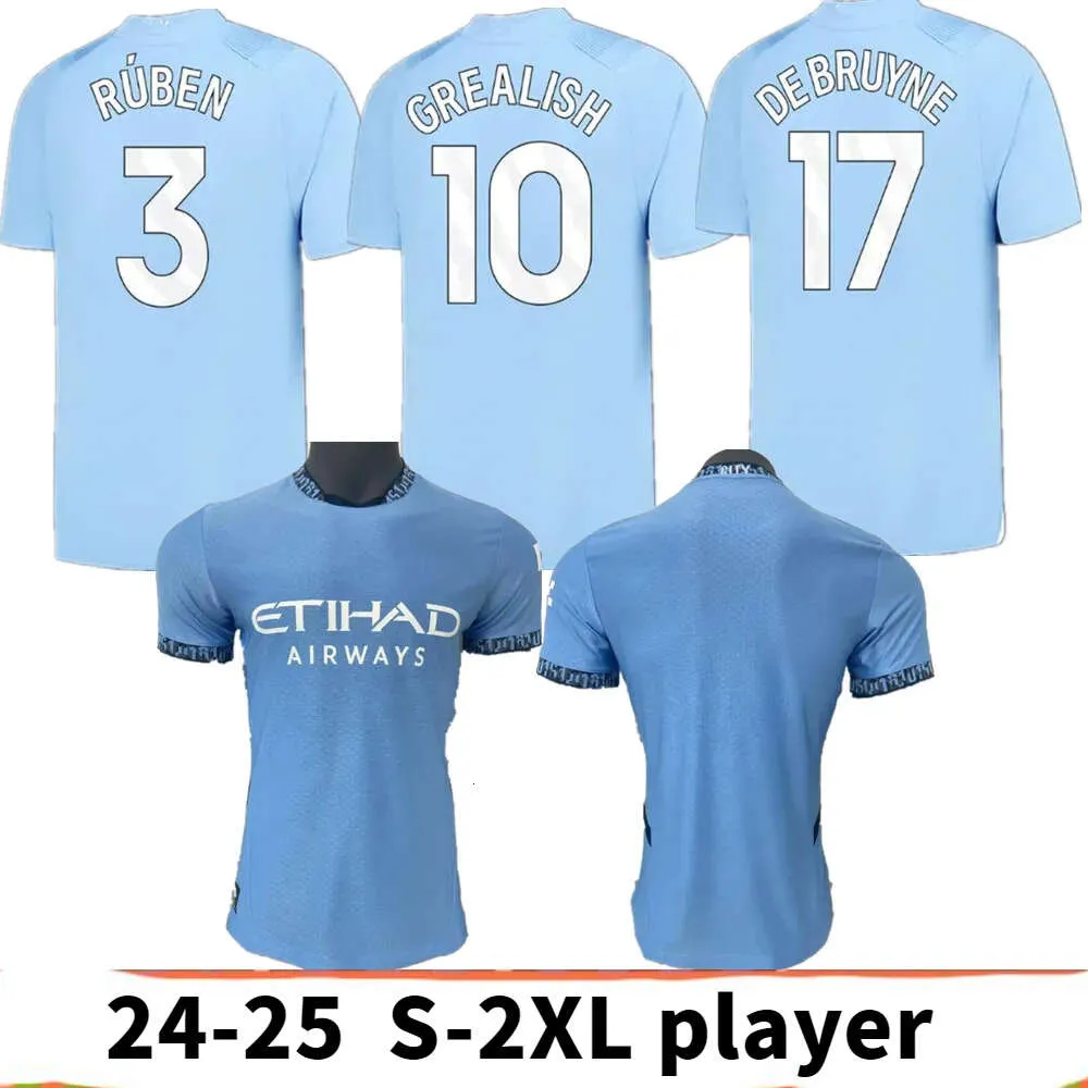 24 25 25 koszulki piłkarskie Haaland Grealish Man City Sterling Mans Cities Mahrez Fan Wersja de Bruyne Foden 2024 2025 Koszulka piłkarska