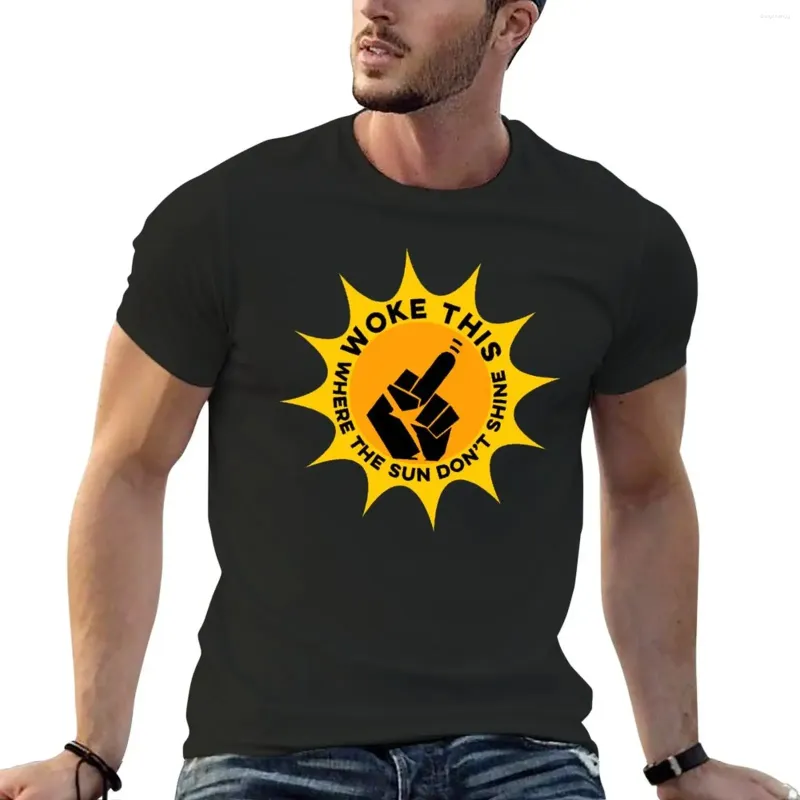 Men's Polos despertó esto donde el sol no brille la cultura Cancura anti antiswoke camiseta de verano top anime tops de manga corta