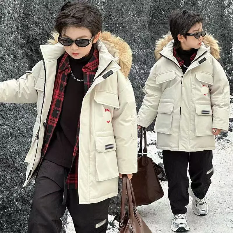 Snow Expensive Goose Down Jackets Luxury Canada Hooded Down Boys