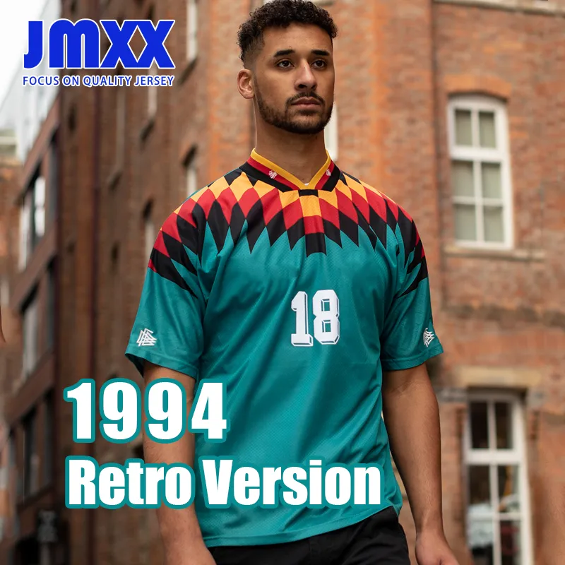 JMXX 1994 Alemanha Retro Soccer Jerseys Home Away Mens uniformes Jersey Man Futebol Camisa 94 Fan Version