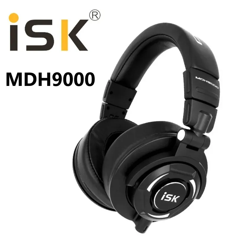 Headphones Original iSK MDH9000 Fully Enclosed Monitor Headphone Headset For DJ Music / Audio Mixing / Recording Studio Monitoring