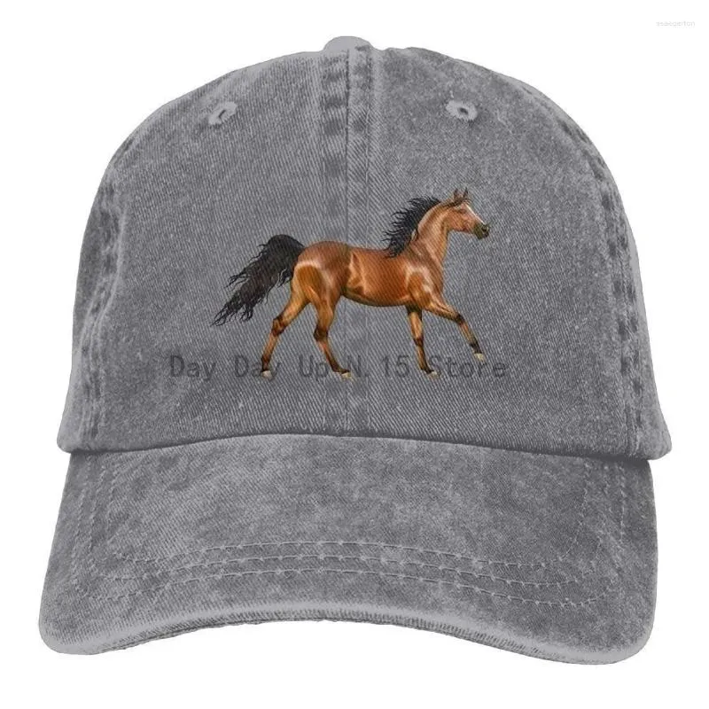 Ball Caps 3D Horse Denim Hat Adjustable Unisex Tactical Baseball