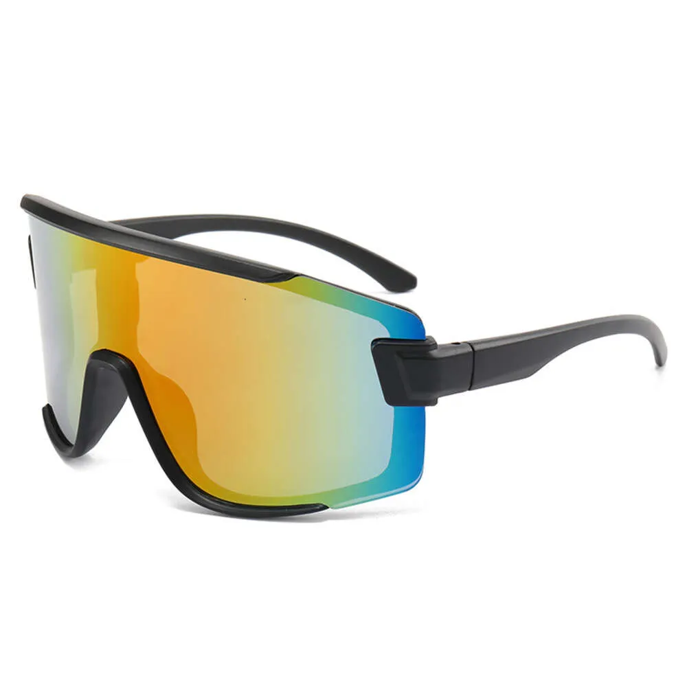 8302 Novos óculos de sol masculinos arrumados coloridos de grande moldura esportes com óculos de sol femininos de ciclismo ao ar livre