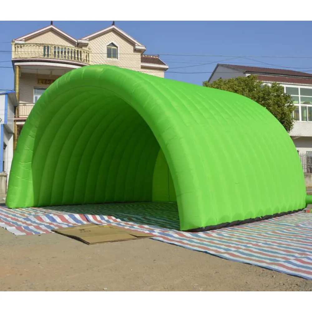 10MWX8MLX5MH (33x26x16.5ft) 후면 입구가있는 맞춤형 옥스포드 천 풍선 터널 텐트, 야외 이벤트 돔 아치 대피소 판매