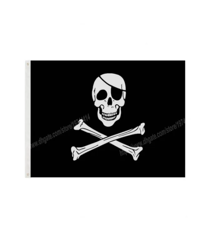 CrossBone Skull Pirates Flag 90 x 150cm 3 5ft Cartoon Movie Custom Banner Brass Metal Holes Grommets Indoor And Outdoor can be 3819667