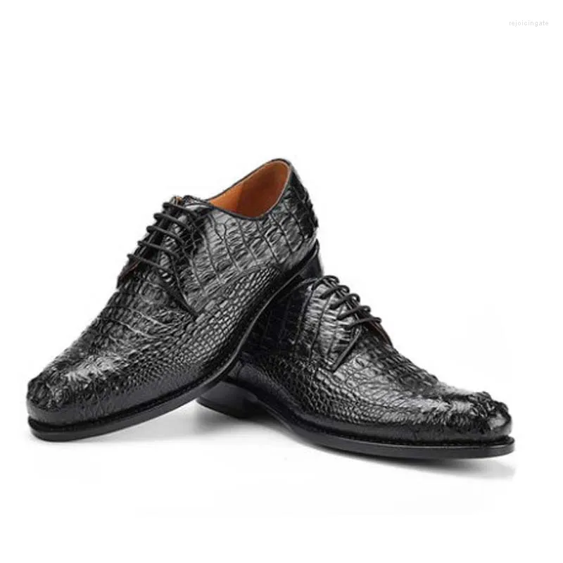 Scarpe eleganti in pelle coccodrillo uomo maschio business moda lavoro