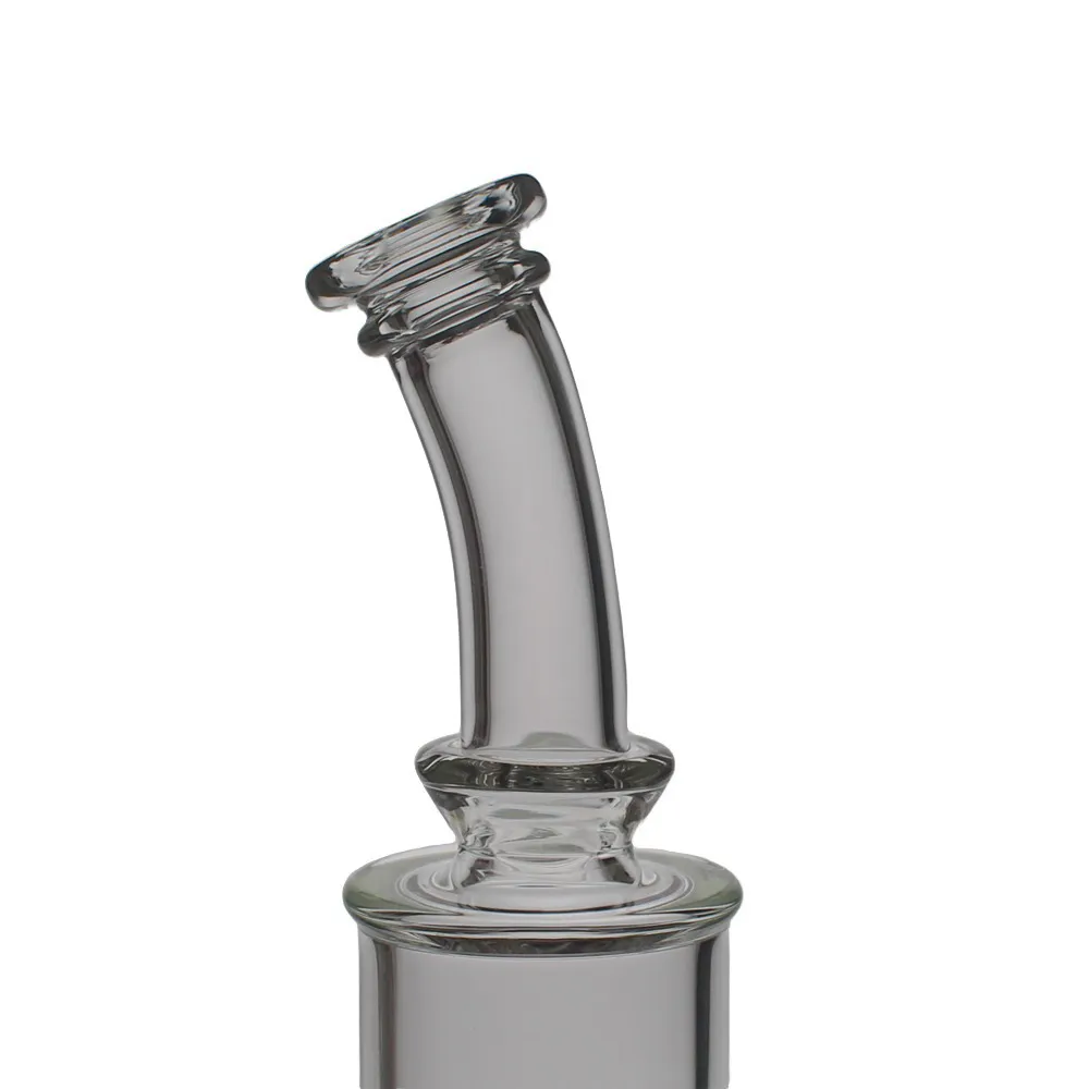 Saml Glass Stereo Glass Bong Hookahs 55 mm rurki bez łodygi z podwójną matrycą perkologiczne złącze rur wodnych 18,8 mm PG3010 FC-186 Ulepszona wersja