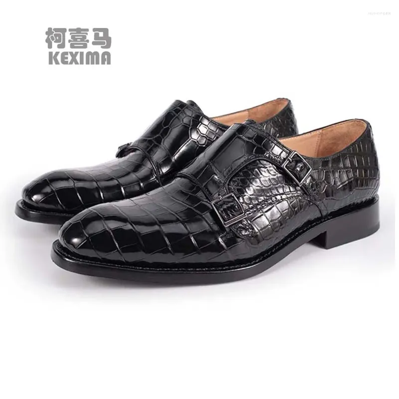 Scarpe eleganti piliyuan coccodrile in pelle maschio manuale inglese affari per il tempo libero uomo formale