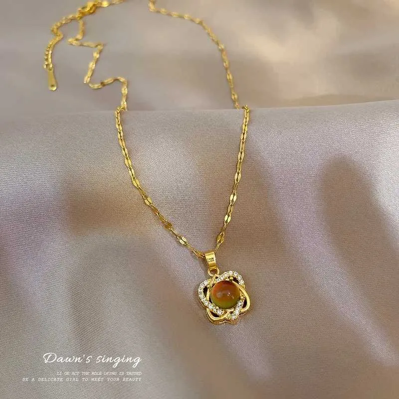 Náhrdelník s Davidem a hvězdou ve tvaru srdce, měnící barvu, snímání teploty, krystalové přívěsky, náhrdelníky z nerezové oceli, šperky_voghion.com