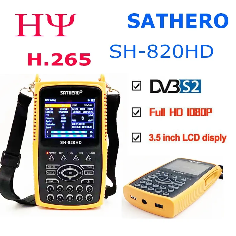 Finder SATHERO SH820HD DVBS2 H.265 Bettert SatLink ST5150 Digital Satellite Meter Finder H.265 SatLink WS6933 KPT716TS SH810HD