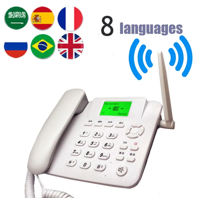 Accessoires Cordless Phone für alte Personen GSM Support SIM -Karte festgelegtes Handfree Mobile Festnetz