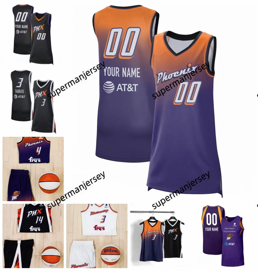 Femme Basketball Phoenixs Mercury Jersey Natasha Mack Christyn Williams Charisme Osborne Jaz Shelley Brittney Griner Diana Taurasi Sophie Cunningham