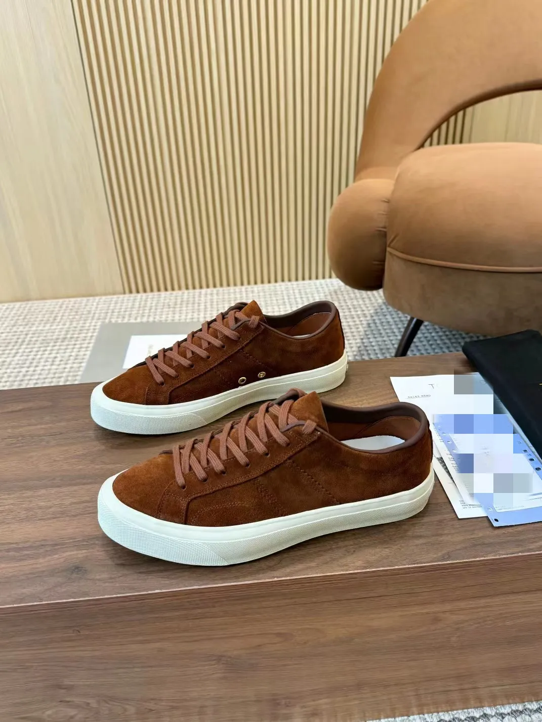 2024S/S Mens Moony Cambridge Sneaker Shoes Suede Leather Comfort Retor